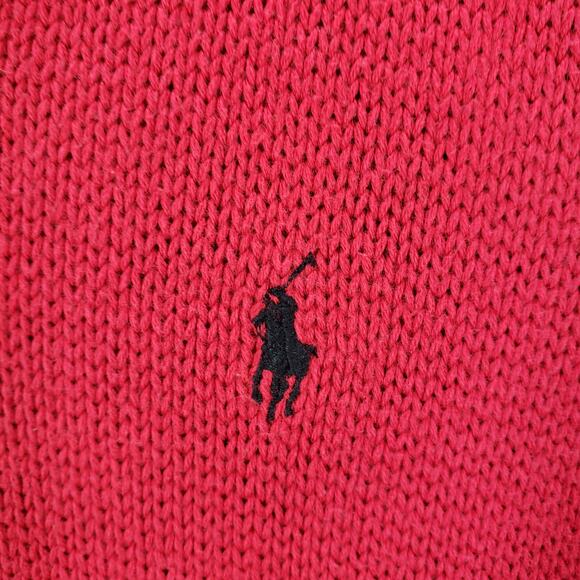 Ralph Lauren Red Knit 100%Cotton Golf Sweater Vest Size Large - Picture 8 of 12